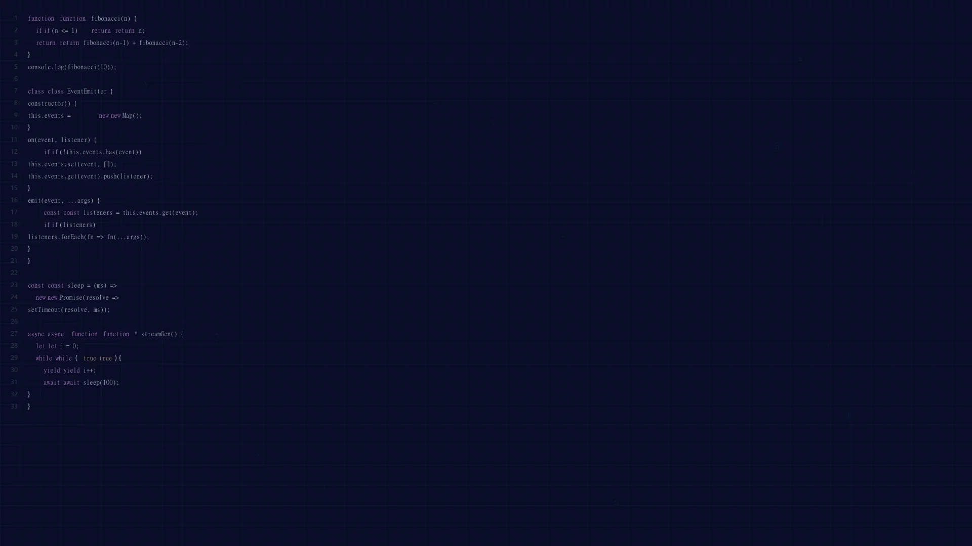 Desktop background image of the blog